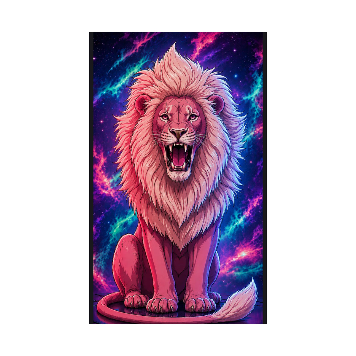 Lion Matte Vertical Posters