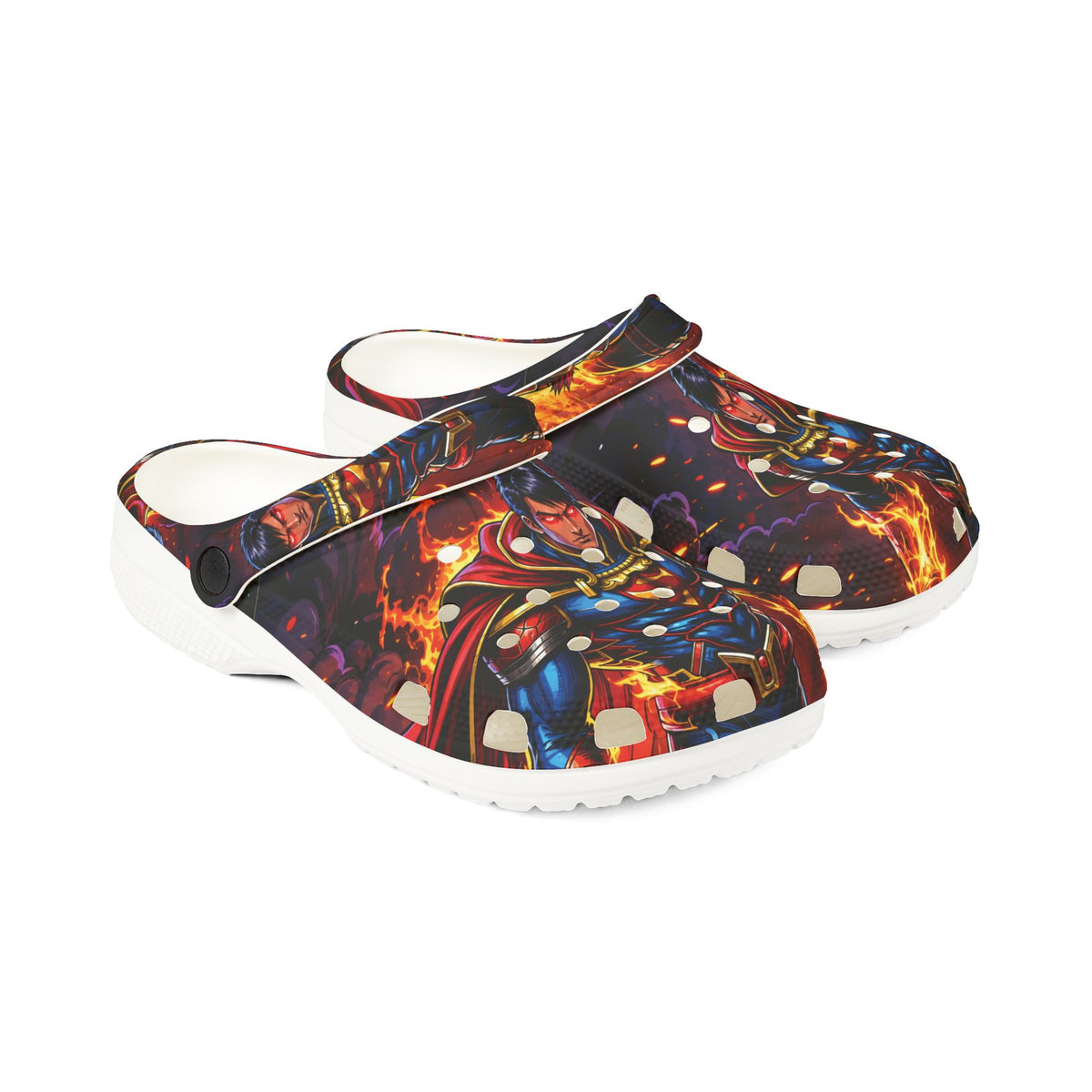 Man of Steel EVA Foam Rubber Shoes (AOP)