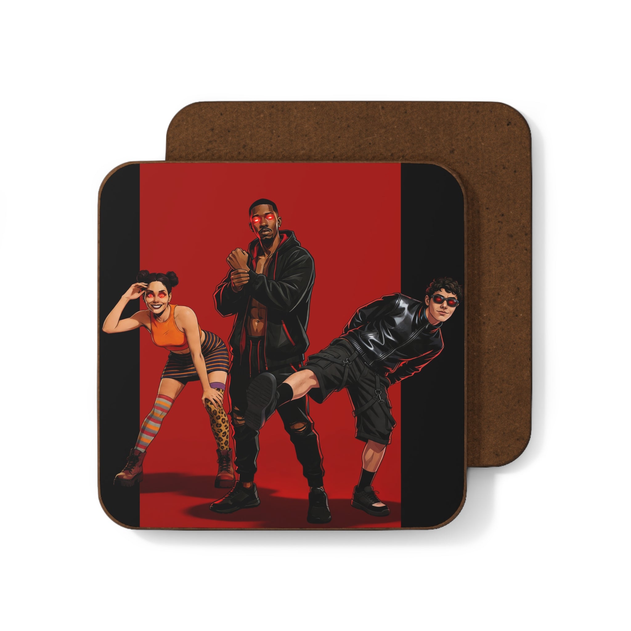 Planet Havoc Trio Hardboard Back Coaster