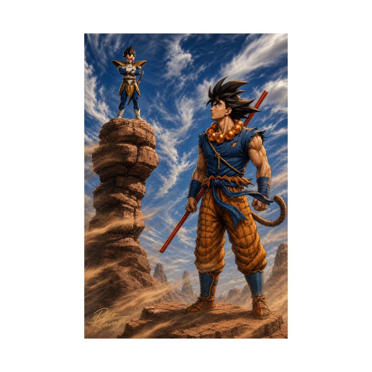 DBZ Showdown Matte Vertical Posters