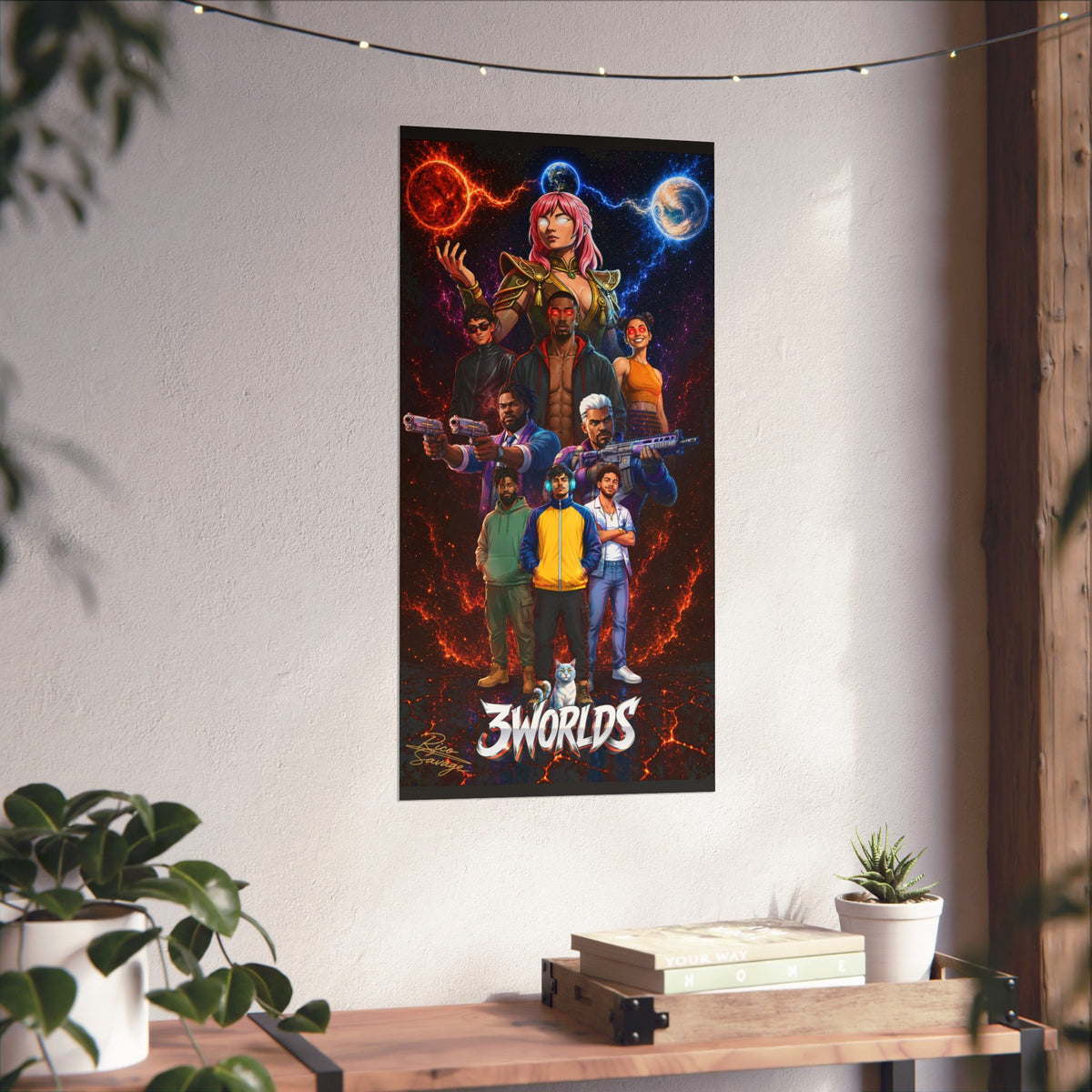 3 Worlds Poster Matte Vertical Posters