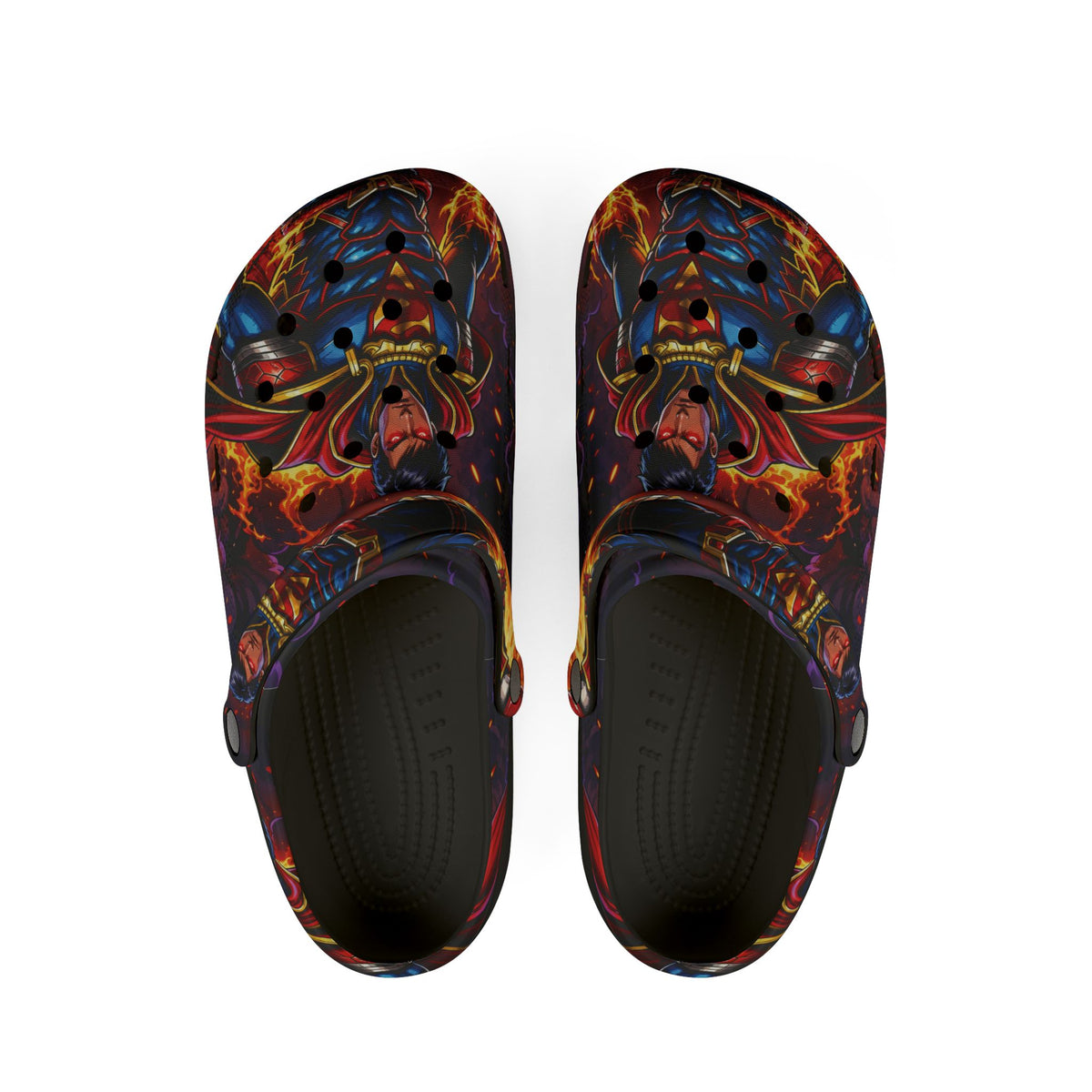 Man of Steel EVA Foam Rubber Shoes (AOP)