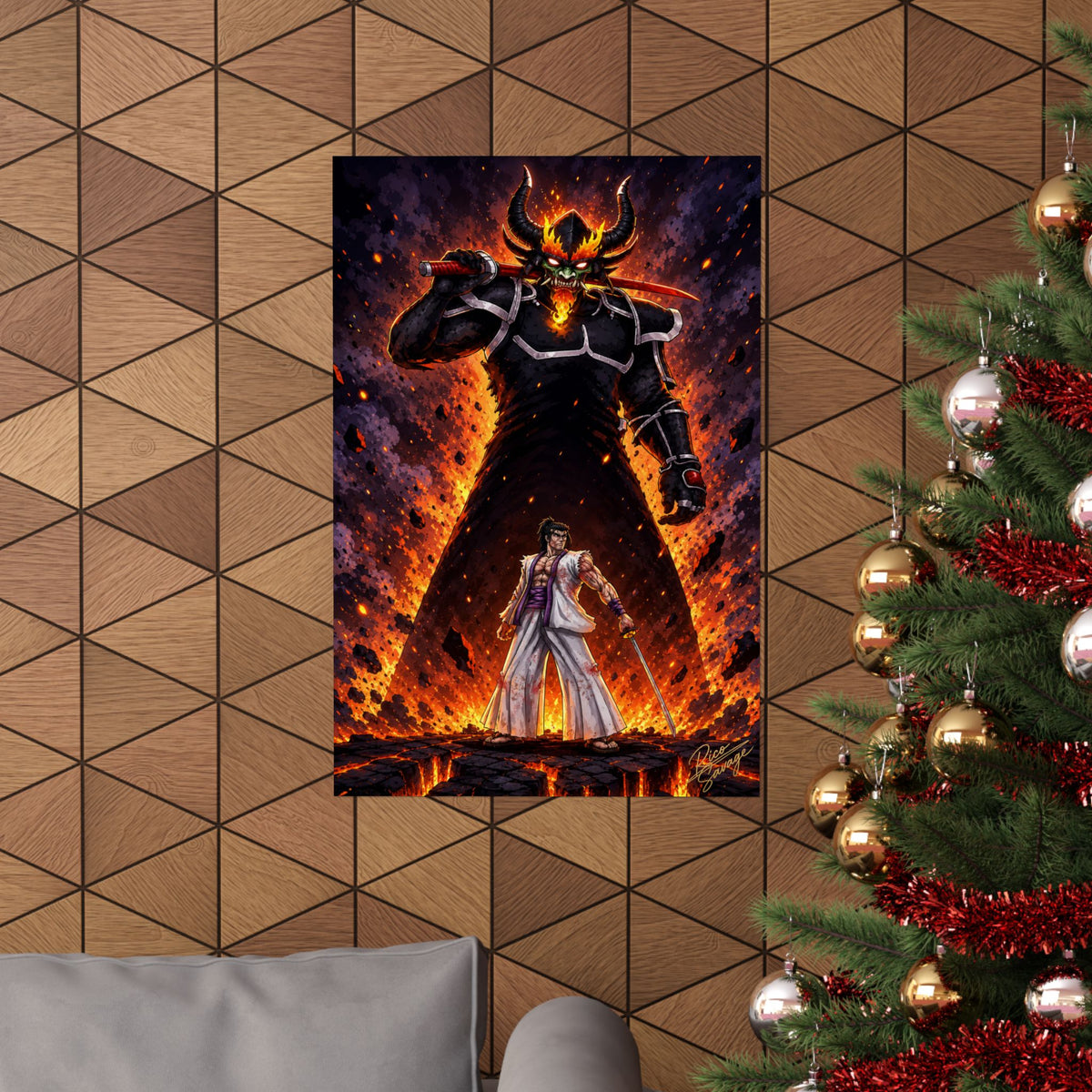 Samurai Jacks Last Stand Matte Vertical Posters