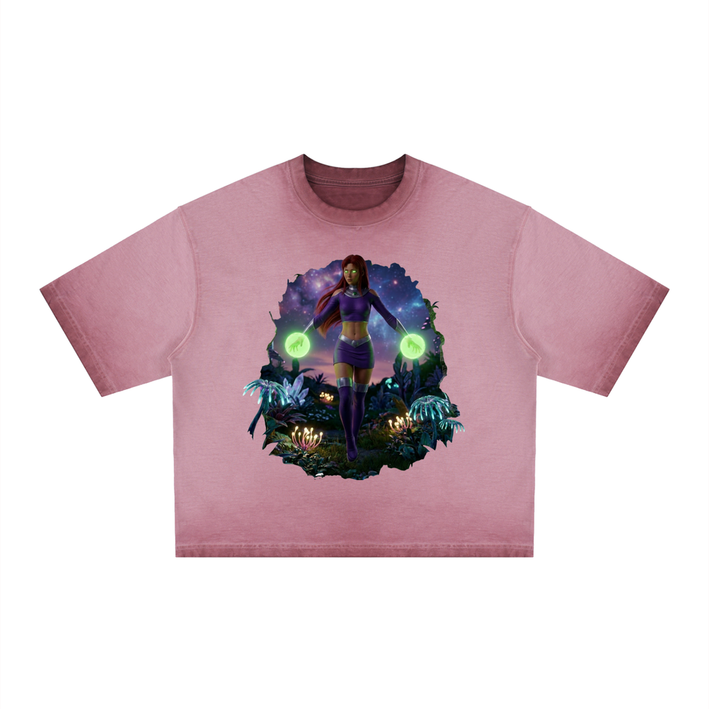 Starfire Realm Unisex Reverse Dyed Boxy T-Shirt