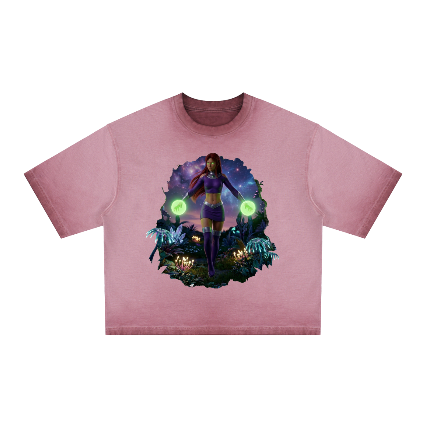 Starfire Realm Unisex Reverse Dyed Boxy T-Shirt
