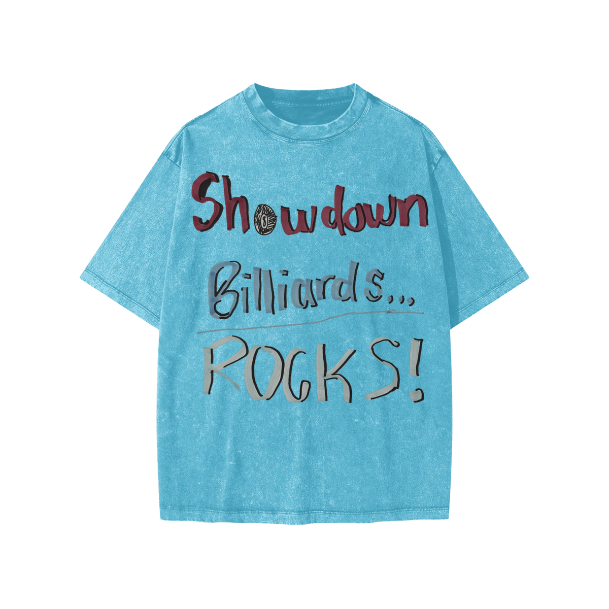 Showdown Billiards Rocks Snow Washed Kids' T-Shirt