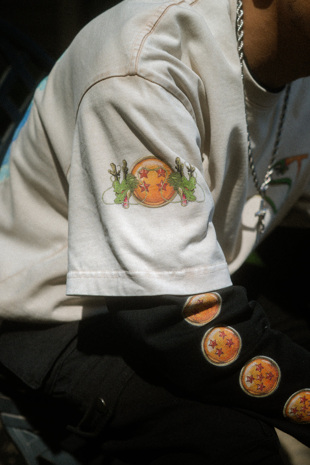 SI Goku Snow Washed Oversized Cotton T-Shirt