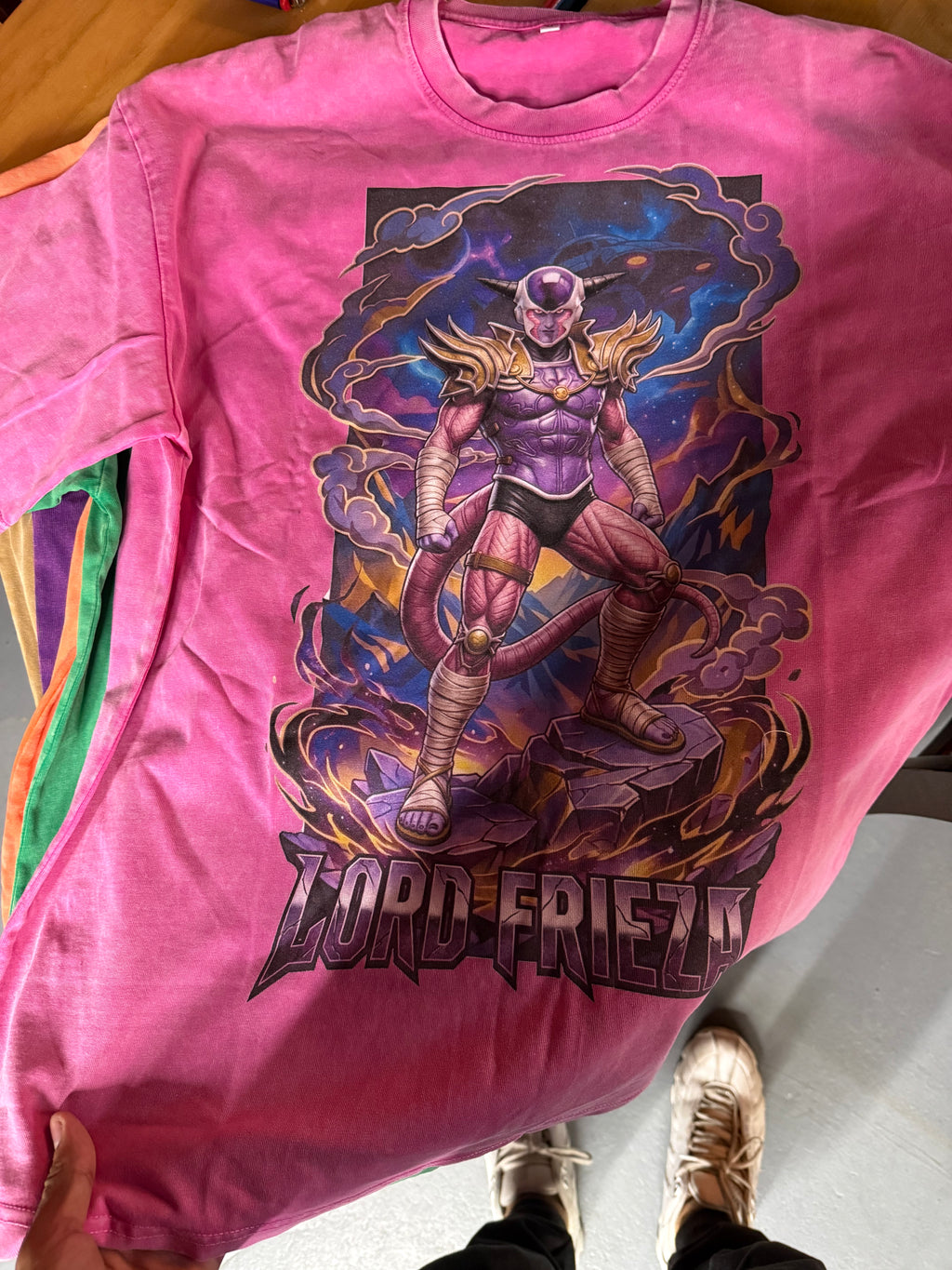 Lord Frieza Snow Washed Oversized Cotton T-Shirt