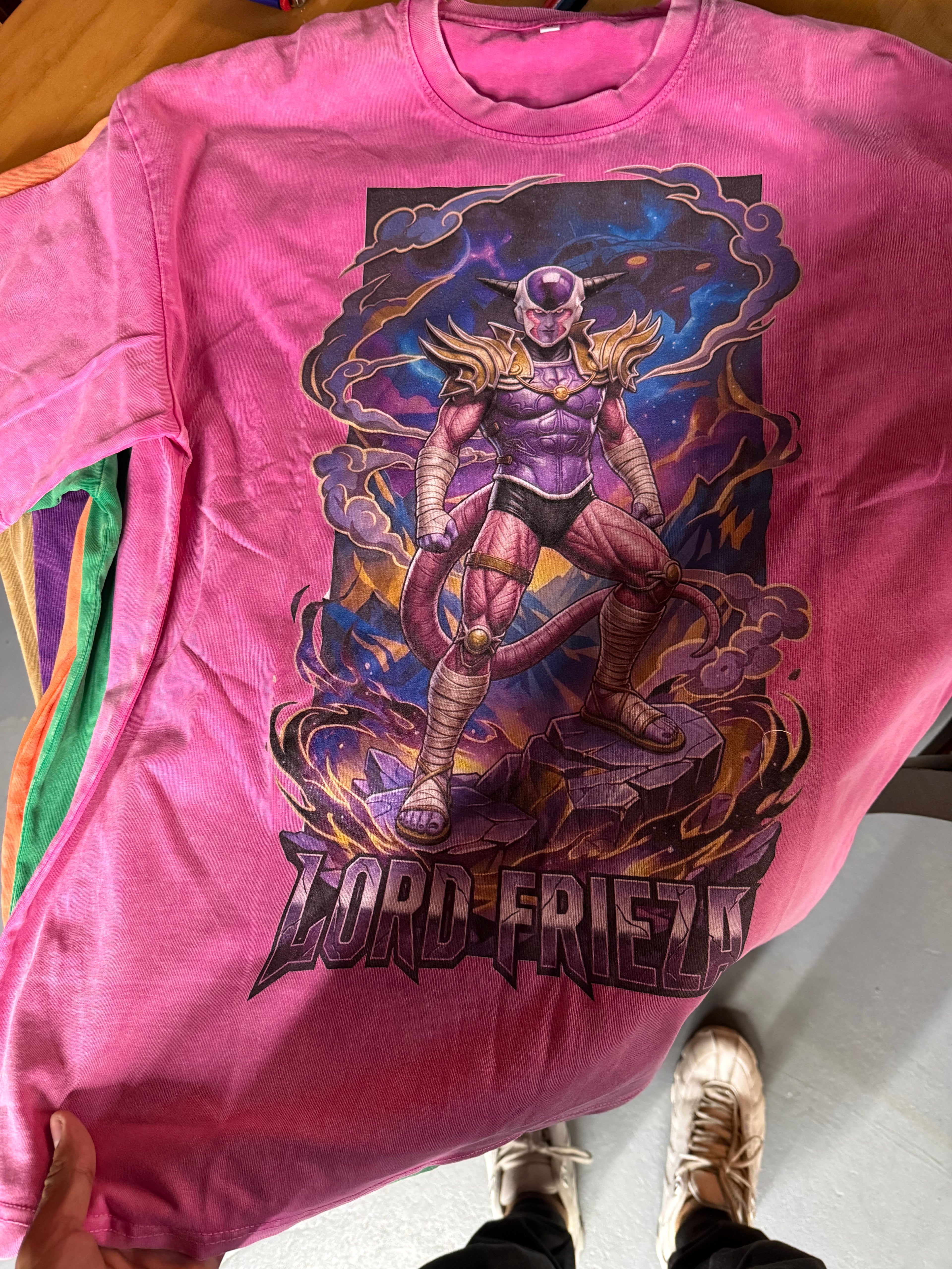 Lord Frieza Snow Washed Oversized Cotton T-Shirt