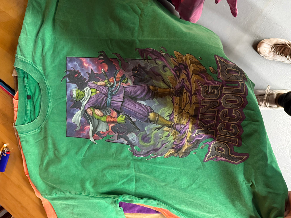 King Piccolo Snow Washed Oversized Cotton T-Shirt