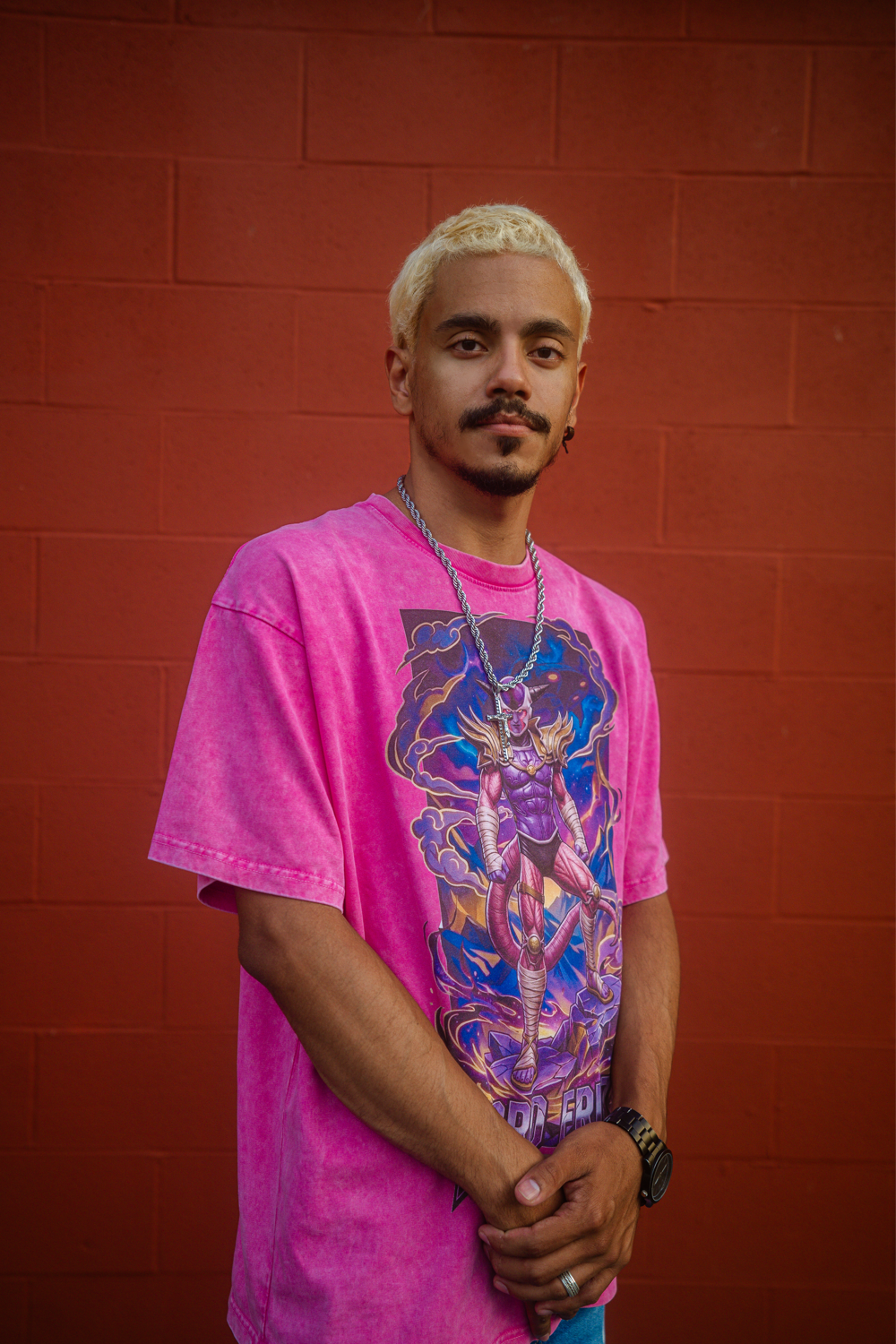Lord Frieza Snow Washed Oversized Cotton T-Shirt