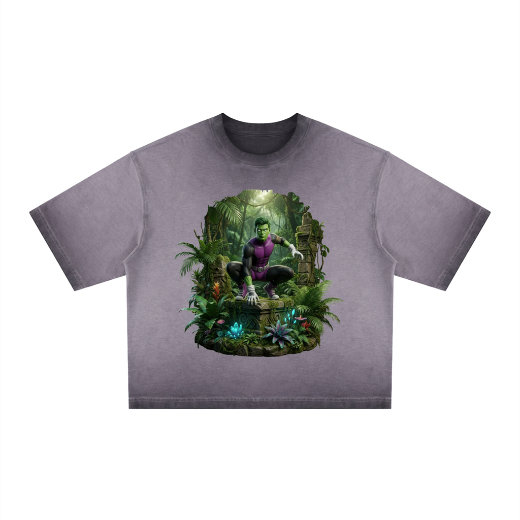 Beast Boys Realm Unisex Reverse Dyed Boxy T-Shirt