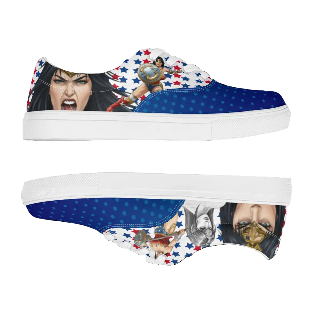 Wonder Woman Women’s lace-up canvas shoes
