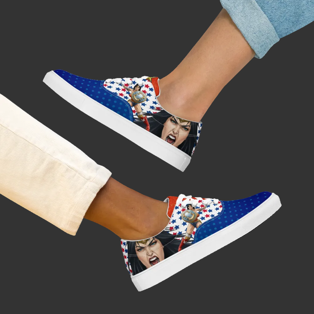 Wonder Woman Women’s lace-up canvas shoes
